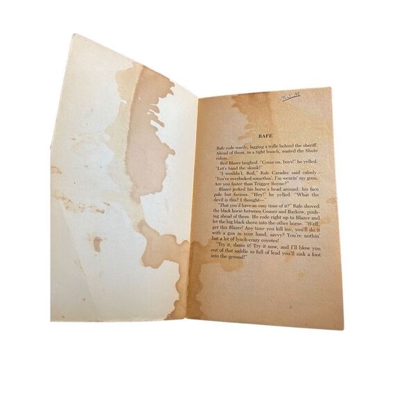 Lot Of 3 Louis L Amour Western Paperback Books Flint Crossfire Trail Vintage - Picture 5 of 13